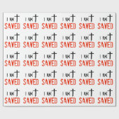 Religiös werde ich gerettet geschenkpapier (Flach)