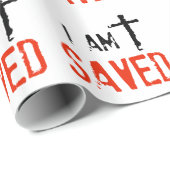 Religiös werde ich gerettet geschenkpapier (Rolleneckpunkt)