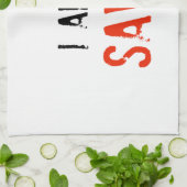 Religiös werde ich gerettet geschirrtuch (Gefaltet)