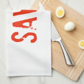 Religiös werde ich gerettet geschirrtuch (Viertel Falte)