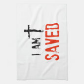 Religiös werde ich gerettet geschirrtuch (Vertikal)