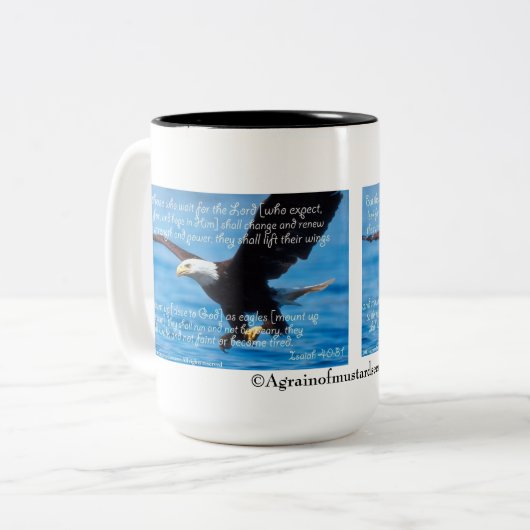 religiös zweifarbige tasse (Vorderseite Links)