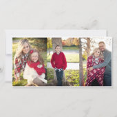 Religiöse 4 Foto Weihnachtskarte KJV Verse Ankündigung (Rückseite)