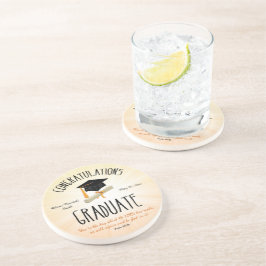 Religiöse Abschluss Gold Sternexplosion mit Black  Getränkeuntersetzer