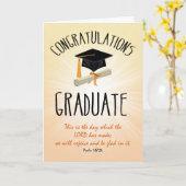 Religiöse Abschluss Gold Sternexplosion mit Black Karte (Gelbe Blume)