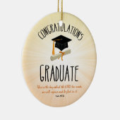 Religiöse Abschluss Gold Sternexplosion mit Black  Keramik Ornament (Rechts)