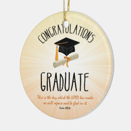 Religiöse Abschluss Gold Sternexplosion mit Black  Keramik Ornament