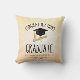 Religiöse Abschluss Gold Sternexplosion mit Black  Kissen