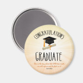 Religiöse Abschluss Gold Sternexplosion mit Black  Magnet (Vorderseite/Rückseite)