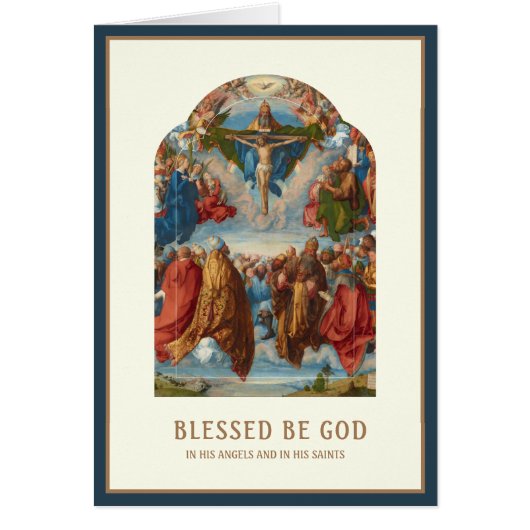 Religiöse Allerheiligen Tag Heilige Dreiheit (Vorne)