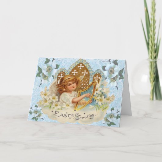 Religiöse Angel Osterkarte Feiertagskarte (Vorderseite)