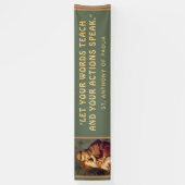 Religiöse Anthony von Padua Baby Jesus im Freien Banner (Vertikal)