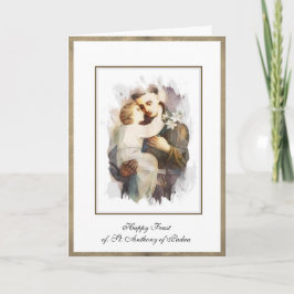 Religiöse Anthony von Padua Kind Jesus Karte