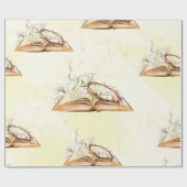 Religiöse Aquarellbibel Geschenkpapier (Flach)