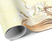 Religiöse Aquarellbibel Geschenkpapier (Rolleneckpunkt)