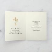 Religiöse Auferstehung Ostern Jesus Christlich Feiertagskarte (Innenseite)