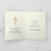 Religiöse Auferstehung Ostern Jesus Christlich Feiertagskarte (Innenseite)