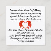 Religiöse Ausgabe oder Visitenkarte (Rückseite)