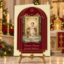Religiöse Baby-Jesus-Schrift-Weihnachten Vintage