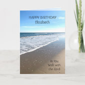 Religiöse Beach Birthday Card Karte (Vorderseite)