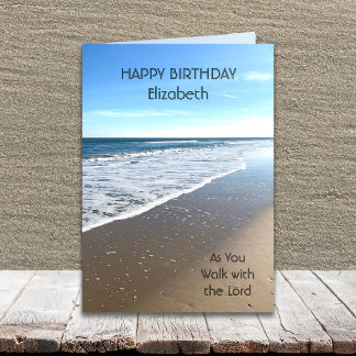 Religiöse Beach Birthday Card Karte