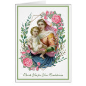 Religiöse Beerdigung Beileid Jungfrau Mary Danke (Vorne)