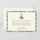 Religiöse Beerdigung danke Ihnen Anerkennung katho Mitteilungskarte (Vorne/Hinten)