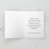 Religiöse Beerdigung Dankeschön Karte - Kerze (Innenseite)