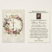 Religiöse Beerdigung Kruzifix Blumenreath (Vorne & Hinten)