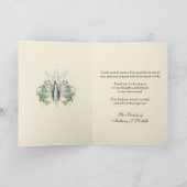 Religiöse Beileid Beerdigung Danke, Jungfrau Mary Dankeskarte (Innenseite)