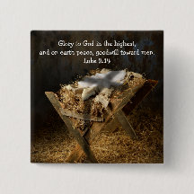 Religiöse benutzerdefinierte Weihnachtsschaltfläch