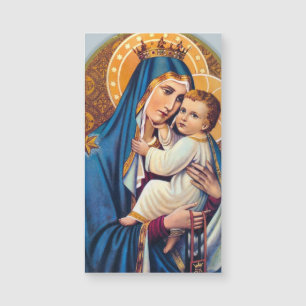 Religiöse Berg Carmel Jungfrau Mary Jesus Scapular Magnetkarte