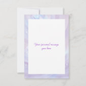 Religiöse Bestätigungstaube danken Ihnen 2 Dankeskarte (Rückseite)