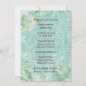 Religiöse Bestätigungstaube Einladung (Rückseite)