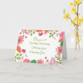 Religiöse Blume zum 35. Hochzeitstag Karte (Gelbe Blume)