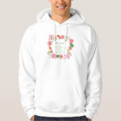 Religiöse Blume zum 5. Hochzeitstag Hoodie (Vorderseite)