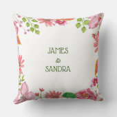 Religiöse Blume zum 5. Hochzeitstag Kissen (Rückseite)