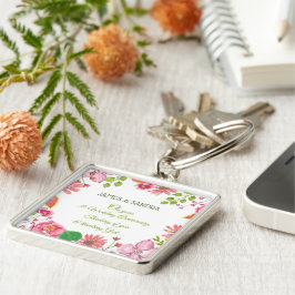 Religiöse Blume zum 5. Hochzeitstag Schlüsselanhänger