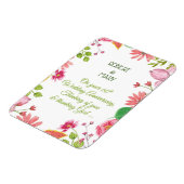 Religiöse Blume zum 60. Hochzeitstag Magnet (Linke Seite)