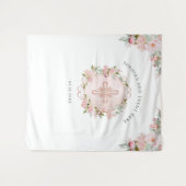 Religiöse, blush, Peach Rose Gold Foto Hintergrund Wandteppich (Vorderseite (Horizontal))