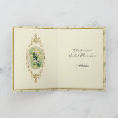 Religiöse byzantinische Pascha Osterüberquerung Li Karte (Innenseite)