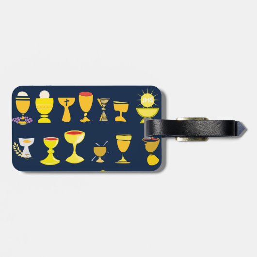 Religiöse Chalices Gepäckanhänger (Rückseite horizontal)