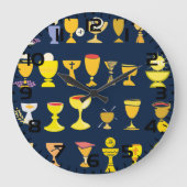 Religiöse Chalices Große Wanduhr (Vorderseite)
