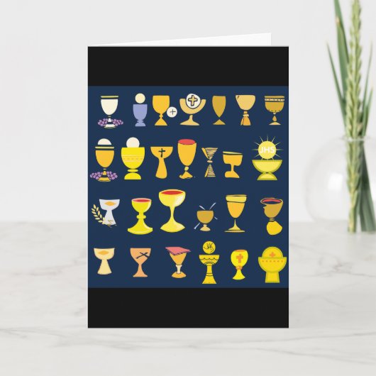 Religiöse Chalices Karte (Vorderseite)