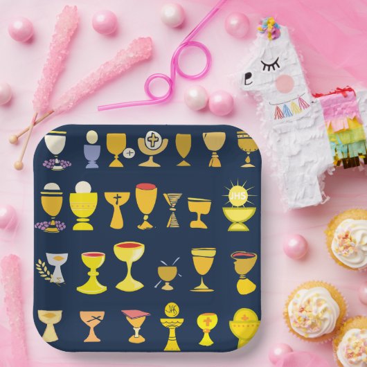Religiöse Chalices Pappteller (Party)