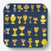 Religiöse Chalices Pappteller (Vorderseite)