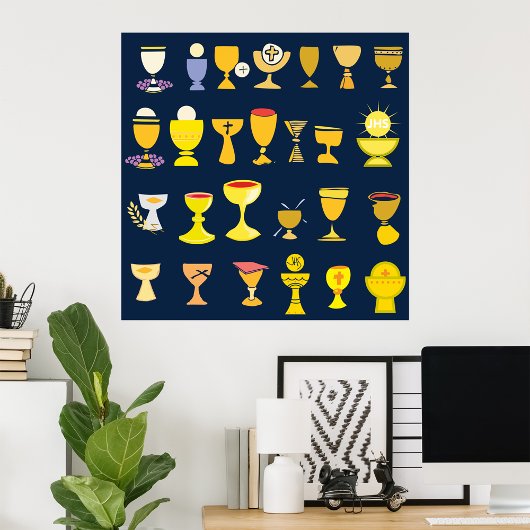 Religiöse Chalices Poster