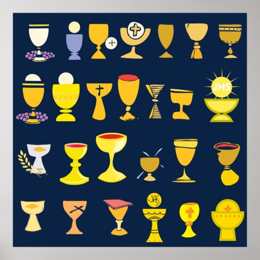 Religiöse Chalices Poster (Vorne)