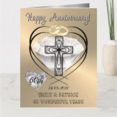 Religiöse Christliche 60. Hochzeitskarte Karte (Vorderseite)