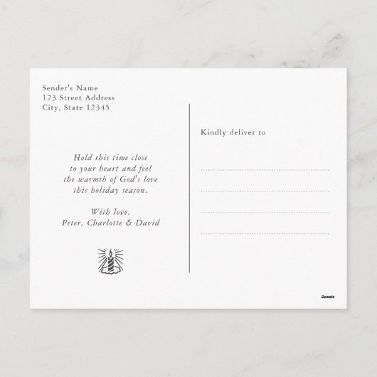 Religiöse Christliche Engel Snowflake Weihnachten (Rückseite)